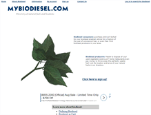 Tablet Screenshot of mybiodiesel.com